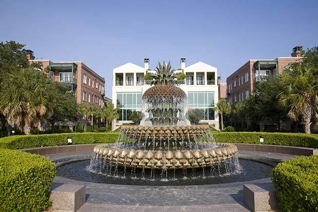 bigstock-Pineapple-Fountain-In-Waterfro-5405138