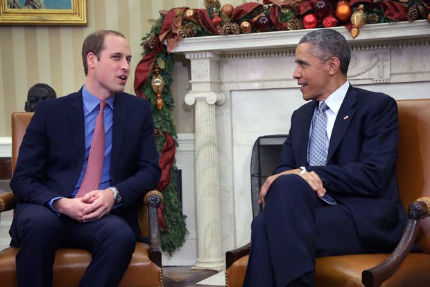 The Duke Of Cambridge Meets With U.S. President Barack Obama
